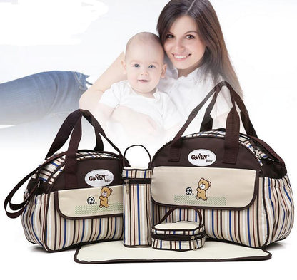 5-tlg Kinderwagen-Wickeltasche im Set
