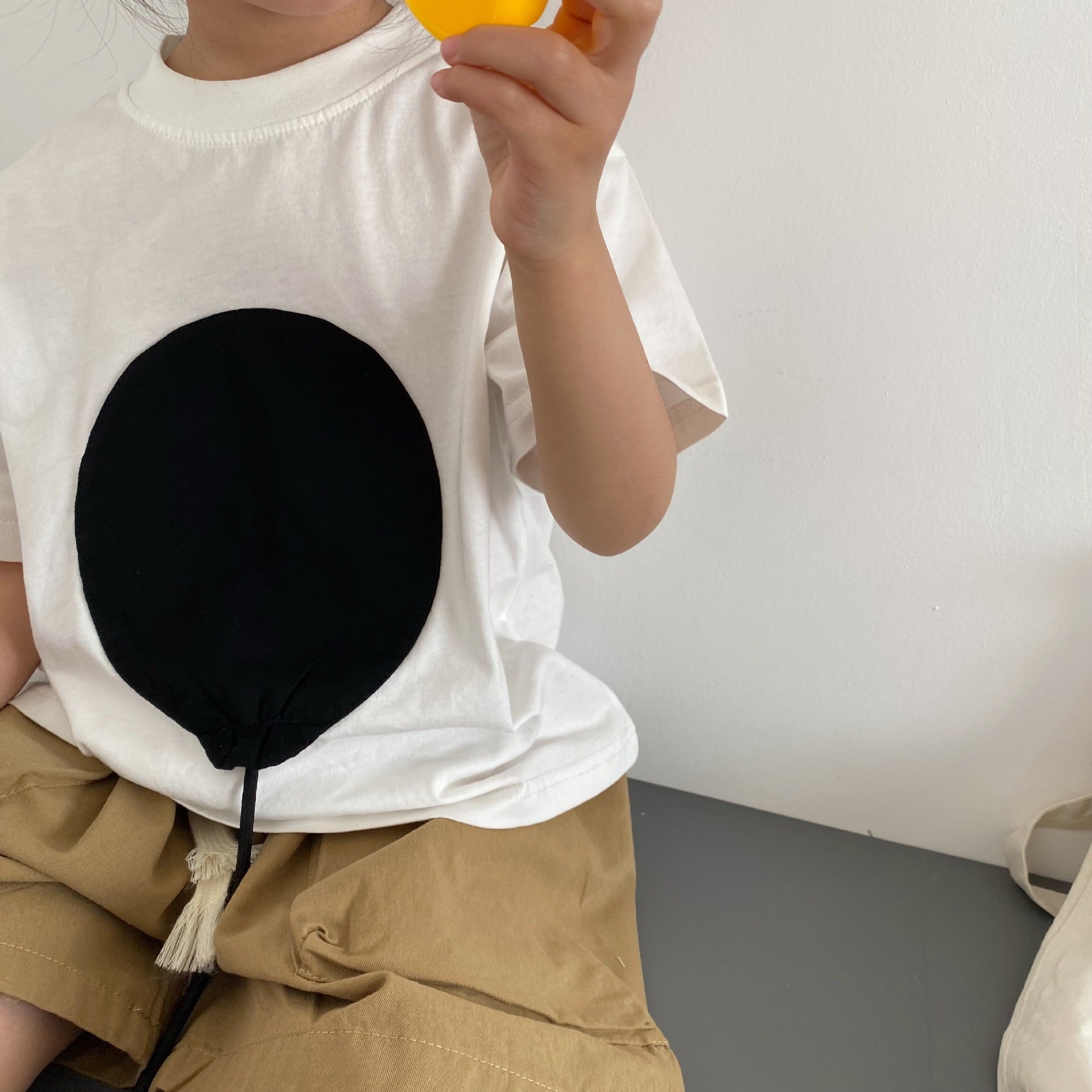 Children's 3D balloon short sleeved T-shirt