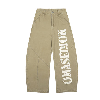 Spicy girl design printed work pants