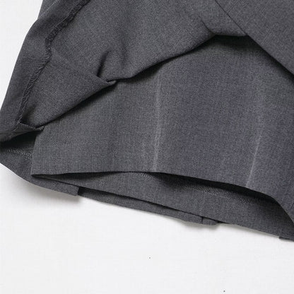 Spicy girl plaid belt versatile skirt pants