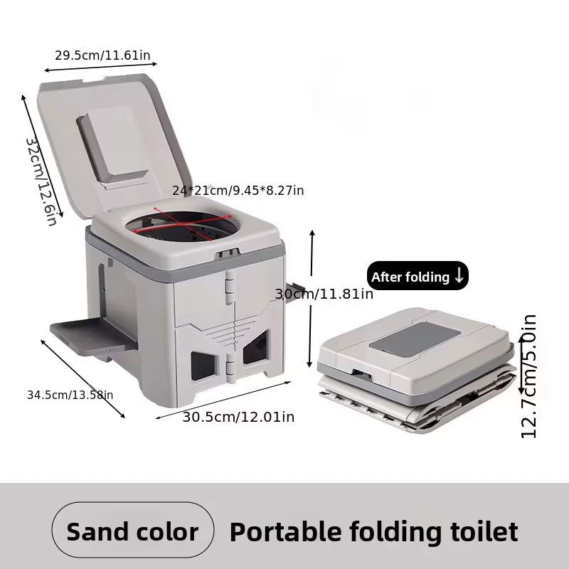 Faltbare Camping Toilette für Auto & Zelt