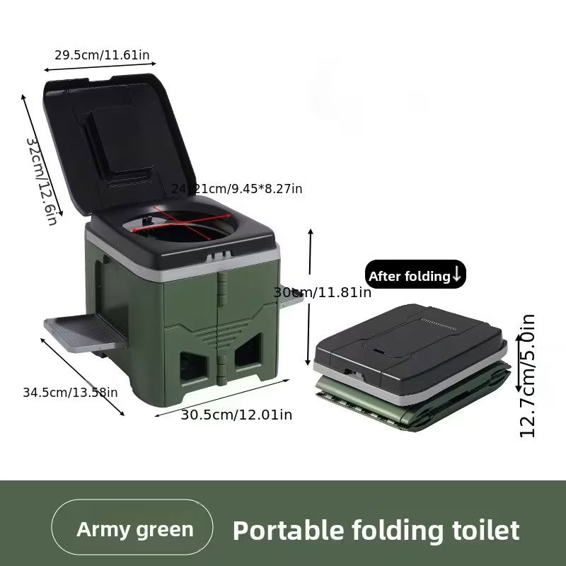 Faltbare Camping Toilette für Auto & Zelt