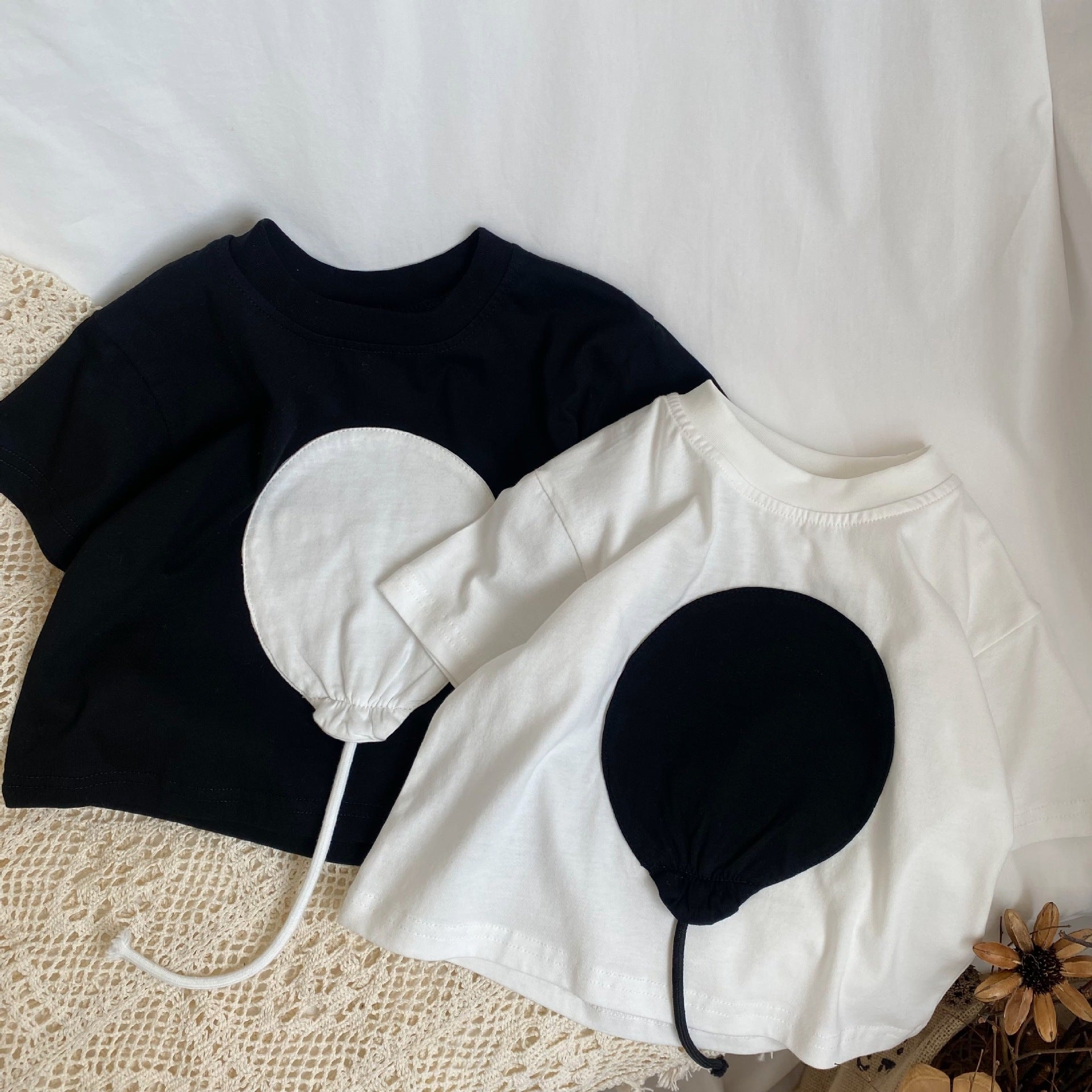 Children's 3D balloon short sleeved T-shirt