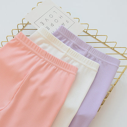 Baby girl elastic pants