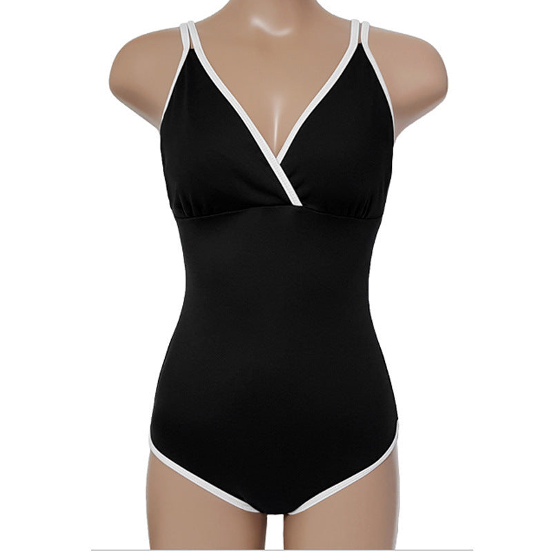 Elegant V-Neck  Badeanzug für Damen & Teens
