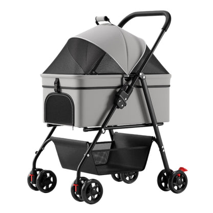 One-Button Faltbarer Haustierbuggy