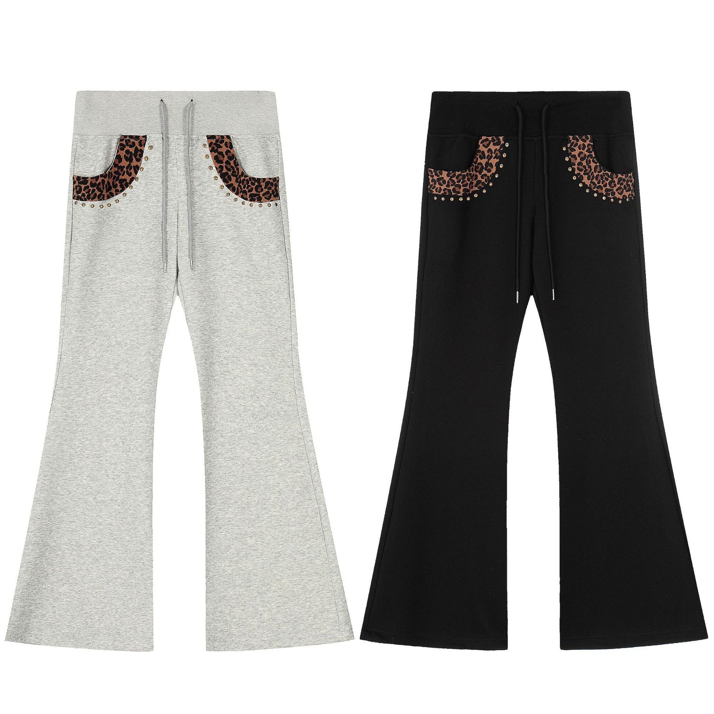 Retro spicy girl with slightly flared pants