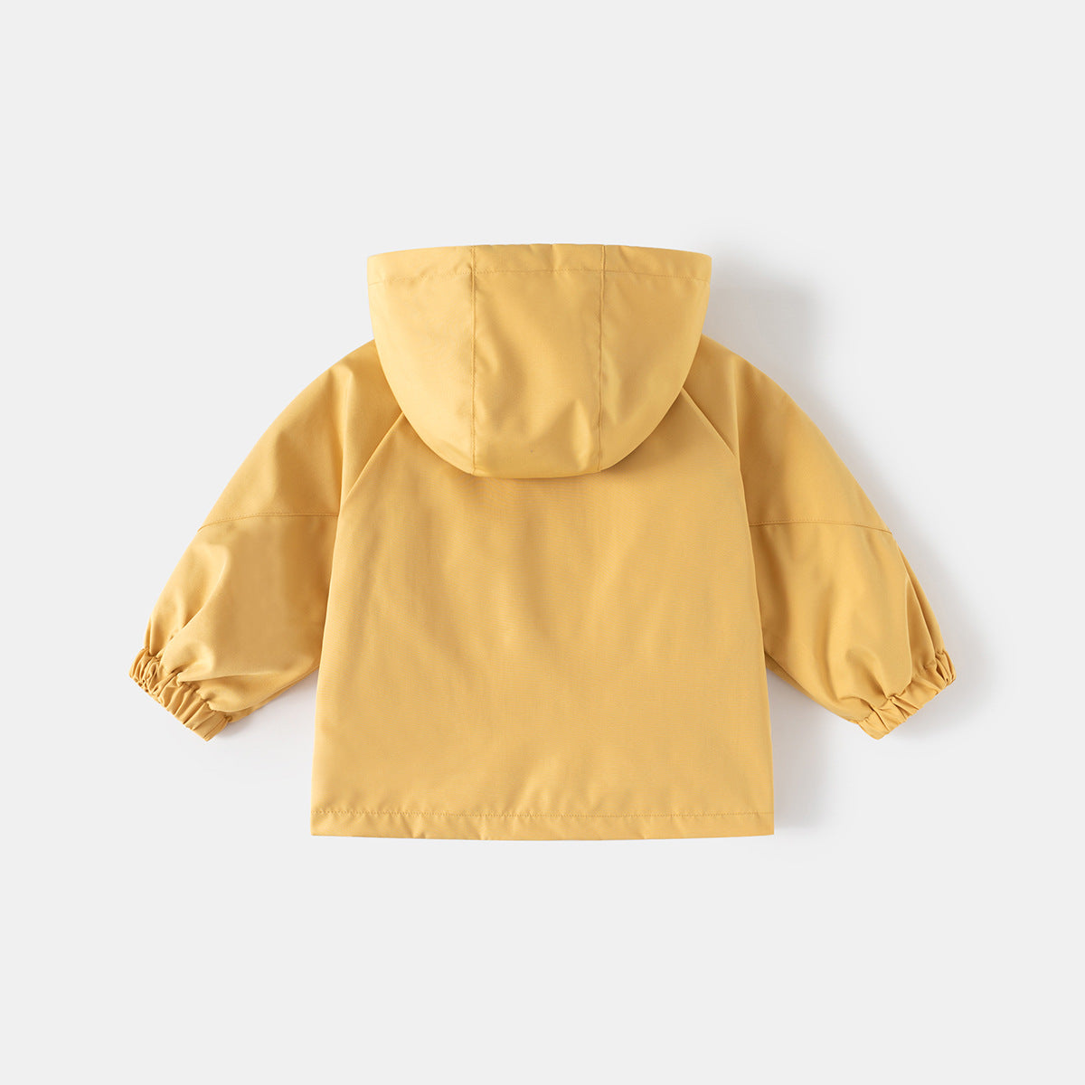 Outdoor Windbreaker for Kids Hooded Zip-Up Jacket Trendy Casual Coat