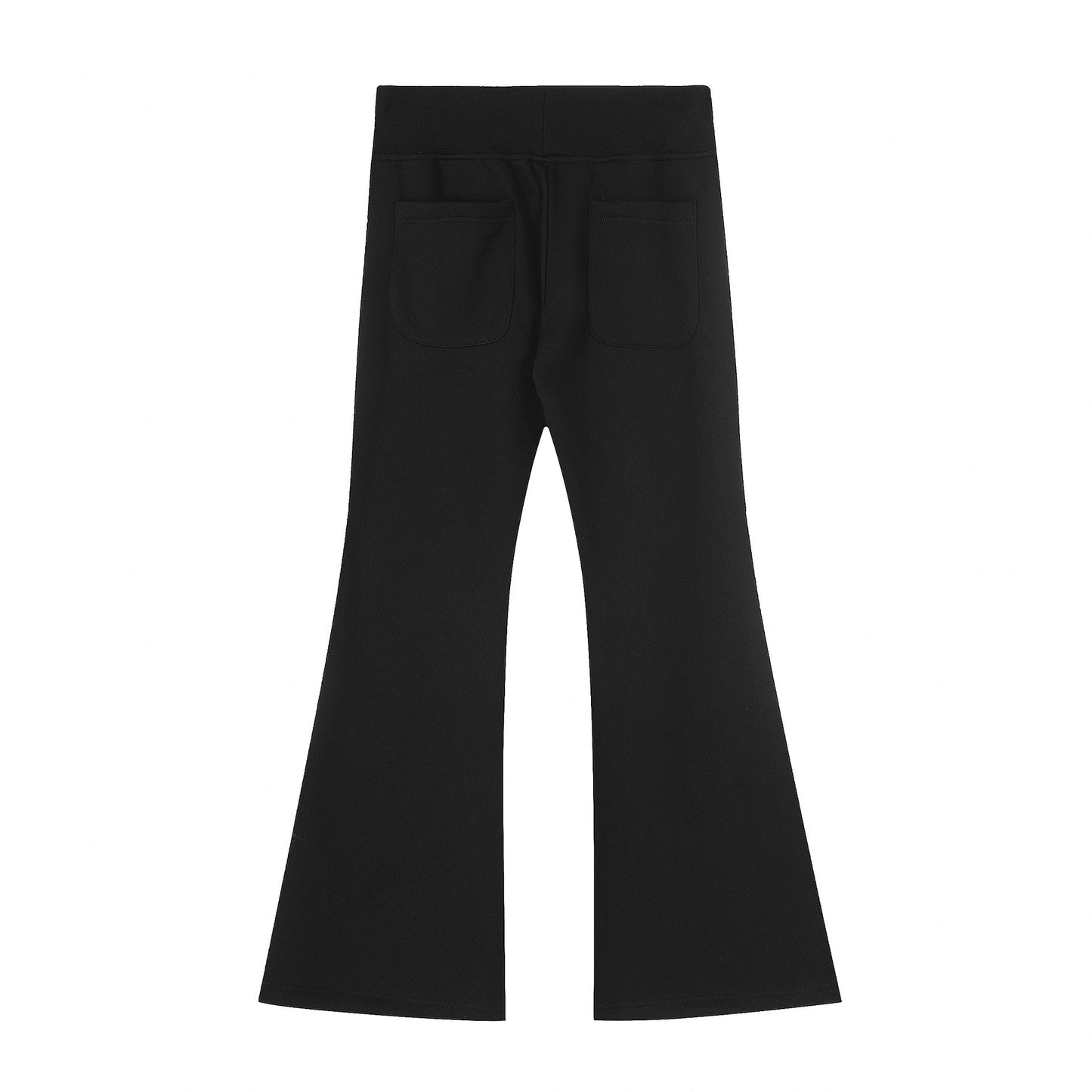Retro spicy girl with slightly flared pants