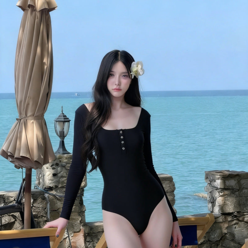 Two-Piece Set Women's Bodycon Slimming Vacation Swimwear