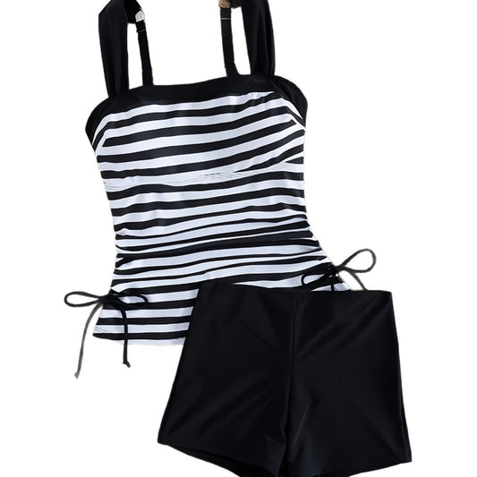 "Vanteo™Teens" Striped Printed Bikini Set für Damen; 2-tlg.