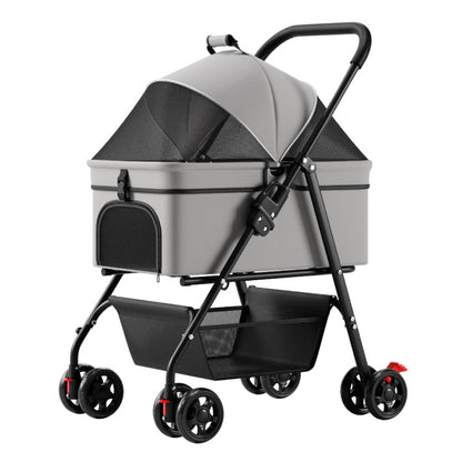 One-Button Faltbarer Haustierbuggy