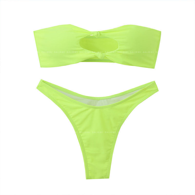 High-Waisted Triangular (für Schmale Brüste) Bikini für Teens & Damen